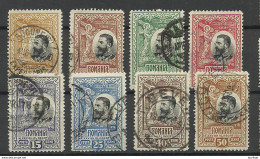 ROMANIA Rumänien 1906 Michel 177 - 184 O - Gebraucht