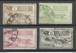 ROMANIA Rumänien 1903 Michel 146 & 148 - 150 O - Gebraucht