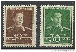 ROMANIA ROMANA Rumänien 1944/45 König King * - Neufs