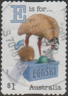 AUSTRALIA - DIE-CUT-USED 2018 $1.00 Fair Dinkum Aussie Alphabet - "E" Is For Emu, Esky, Echidna - Usati