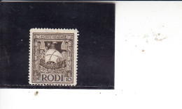 RODI  1932 . Sassone  57** - Pittorica - Egée (Rodi)