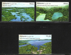 Malaysia 2023 Lakes Of Malaysia Stamps 3v MNH - Malaysia (1964-...)