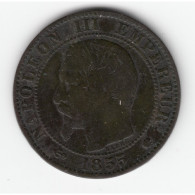 5 CENTIMES NAPOLEON III, TETE NUE  1853 MA ANCRE TB   DV5C0024 - Sonstige & Ohne Zuordnung