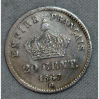 FRANCE NAPOLEON III - Lot 20 Centimes 1867 BB Et 1867 A - Altri & Non Classificati