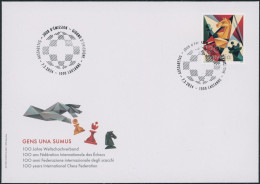 Suisse - 2024 - Weltschachverband - Ersttagsbrief FDC ET - Covers & Documents