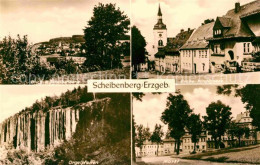 72728829 Scheibenberg Panorama Grosse Kirchgasse Markt Orgelpfeifen Felsformatio - Scheibenberg