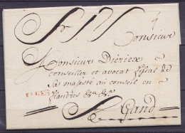 L. Datée 7 Mai 1770 De YPRES Pour GAND - Griffe "IEPER" - Port "3" - 1714-1794 (Austrian Netherlands)