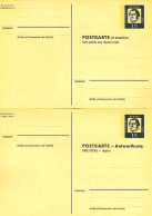 Germany BRD Ganzsache Postal Stationery  Antwortkarte Reply Card Michel P80 - Autres & Non Classés