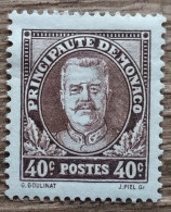 Monaco - YT N°115 - 10e Anniversaire De L'avènement Du Prince Louis II - 1933 - Neuf - Unused Stamps