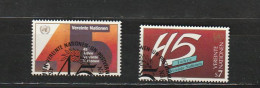 Nations Unies (Vienne) YT 108/9 Obl : 45ème Anniversaire De L'ONU - 1990 - Used Stamps