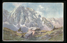 Künstler-AK Edward Theodore Compton: Klagenfurter-Hütte, Berghütte In Den Karawanken Mit Hochstuhl  - Compton, E.T.