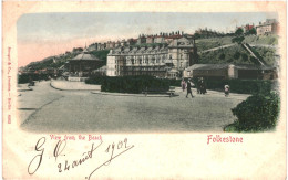 CPA Carte Postale  Royaume Uni Folkestone  View From The Beach 1902 VM80780ok - Folkestone