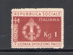 1944 Repubblica Sociale Italiana, Franchigia Militare N. 1- MNH** - Autres & Non Classés