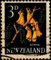 Nle Zelande Poste Obl Yv: 387 Mi:396A Kowhai (Lign.Ondulées) - Used Stamps