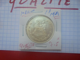 +++QUALITE+++MEXIQUE 1 PESO 1962 ARGENT (A.3) - Mexique