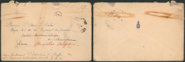 Lettre En S.M. Obl P.M.B. (1916) > Hopital Militaire Belge De Bon-secours (Rouen) Redirigé Vers Bruxelles. - Belgisch Leger