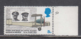 Great Britain 1969 - 50th Anniversary Of The First Non-stop Flight Over The North Atlantic, Mi-nr. 511, MNH** - Unused Stamps