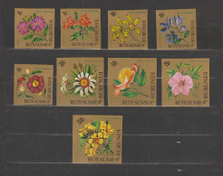 Burundi 1966 Various Flowers Airmail Set Imperforate MNH ** - Posta Aerea