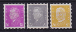 Dt. Reich 1930 Reichspräsidenten Mi.-Nr. 435-437 Ungebraucht * - Unused Stamps