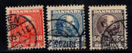 Danemark 1904 Mi. 48,49, 51 Oblitéré 100% Roi Christian IX - Gebruikt