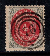 Danemark 1870 Mi. 18 Oblitéré 100% 4 S, Armoiries - Used Stamps