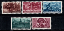 Liechtenstein 1941 Mi. 192-196 Neuf * MH 100% Agriculture - Unused Stamps