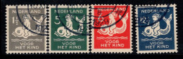 Pays-Bas 1929 Mi. 229A-232A Oblitéré 100% Pour Les Enfants - Gebraucht
