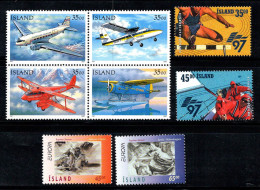 Islande 1997 Mi. 866-873 Neuf ** 100% Avions, Sports, Europe Cept - Neufs