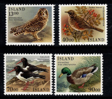 Islande 1987 Mi. 668-671 Neuf ** 100% Oiseaux, Faune - Neufs