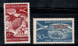 Yougoslavie 1951 Mi. 666-667 Neuf ** 100% Poste Aérienne - Luftpost