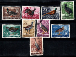 Yougoslavie 1958 Mi. 842-850 Oblitéré 100% Oiseaux, Faune - Oblitérés