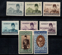 Égypte 1939 Mi. 252-259 Neuf * MH 100% Roi Farouk - Nuovi