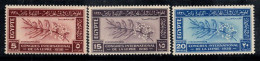 Égypte 1938 Mi. 248-250 Neuf ** 100% Congrès Mondial Sur La Lèpre - Ungebraucht