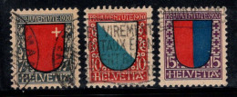 Suisse 1920 Mi. 153-155 Oblitéré 100% Pro Juventute, Armoiries - Gebraucht