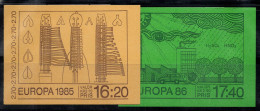 Suède 1985-86 Mi. 1329,1398 Carnet 100% Neuf ** Clé De Violon, Pollution - 1981-..