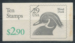 ÉTATS-UNIS 1991 Mi. 2128 Carnet 100% Neuf ** Oiseaux De Canard,29 (C)... - 3. 1981-...