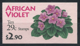 ÉTATS-UNIS 1993 Mi. 2404 Carnet 100% Neuf ** Fleurs, Violette Africaine - 1981-...