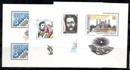 Slovaquie 1993-95 Mi. Bl.1-4 Bloc Feuillet 100% Neuf ** Personnalité, Tombeau De Stefanik... - Blocks & Sheetlets