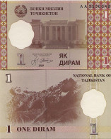 TADSCHIKISTAN - TADJIKISTÁN - 1 DRAM 1999 - P-10 - SIN CIRCULAR - UNZIRKULIERT - UNCIRCULATED - Tadjikistan