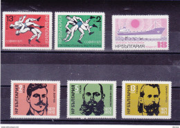 BULGARIE 1972 Yvert 1912-1917, Michel 2104-2105 + 2138-2141 NEUF** MNH Cote 4,50 Euros - Ungebraucht