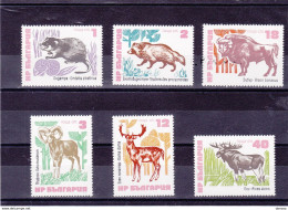 BULGARIE 1973 ANIMAUX Yvert 2008-2013, Michel 2248-2253 NEUF** MNH Cote 11 Euros - Neufs