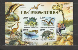 Burundi 2011 Dinosaurs / Les Dinosaures S/S Imperforate / ND MNH/** - Blokken & Velletjes