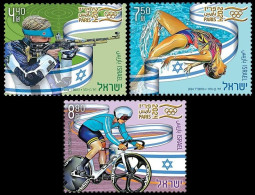 Israel 2024 Olympic Games Paris Olympics Set Of 3 Stamps MNH - Nuovi