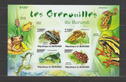 Burundi 2011 Frogs / Les Grenouilles S/S Imperforate/ND MNH/** - Blokken & Velletjes