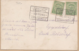 37130# CARTE POSTALE Obl LAROCHETTE CRUCHTEN 1920 CONVOYAGE AMBULANT Pour EPPELDORF REISDORF Luxembourg - 1907-24 Wapenschild