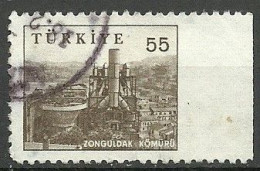 Turkey; 1959 Pictorial Postage Stamp 55 K. ERROR "Imperf. Edge" - Gebraucht