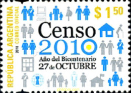 254467 MNH ARGENTINA 2010 CENSO DE LA POBLACION Y DEL HABITAT - Neufs