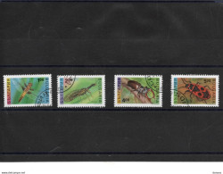 BULGARIE 1993 Insectes, Libellule, éphémère, Lucane, Pyrocorise Yvert 3545-3548 Oblitéré - Oblitérés