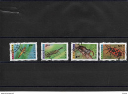 BULGARIE 1993 Insectes, Libellule, éphémère, Lucane, Pyrocorise Yvert 3545-3548 Oblitéré - Gebruikt