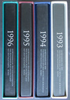 Bund Jahressammlungen Dt. Post 4 Bände Kpl Mit Ersttagsstempel 1993-96 Kat 560,- - Collections Annuelles